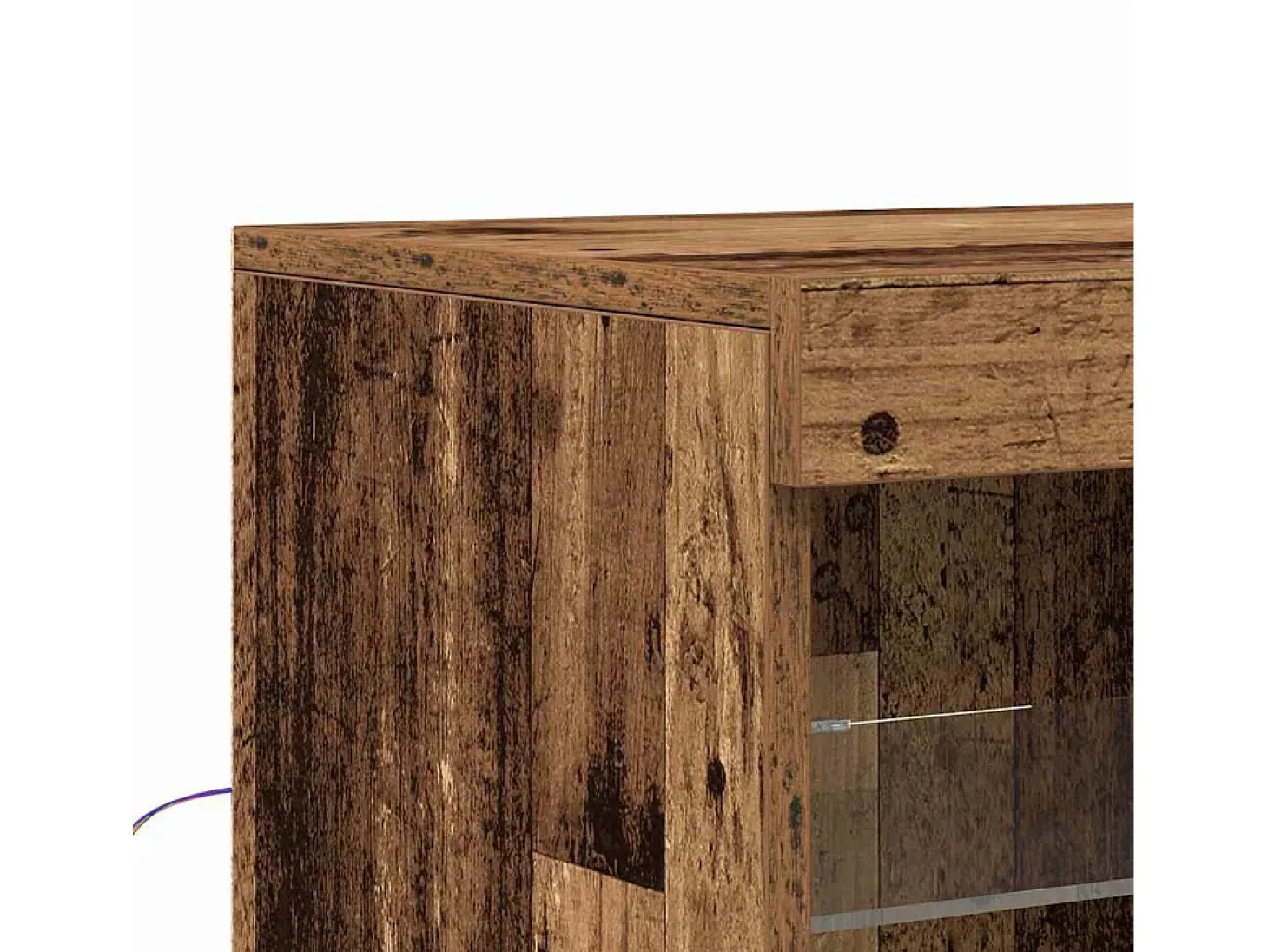 Vitrina Madera vieja 60.5 x 37 x 67 cm Madera contrachapada
