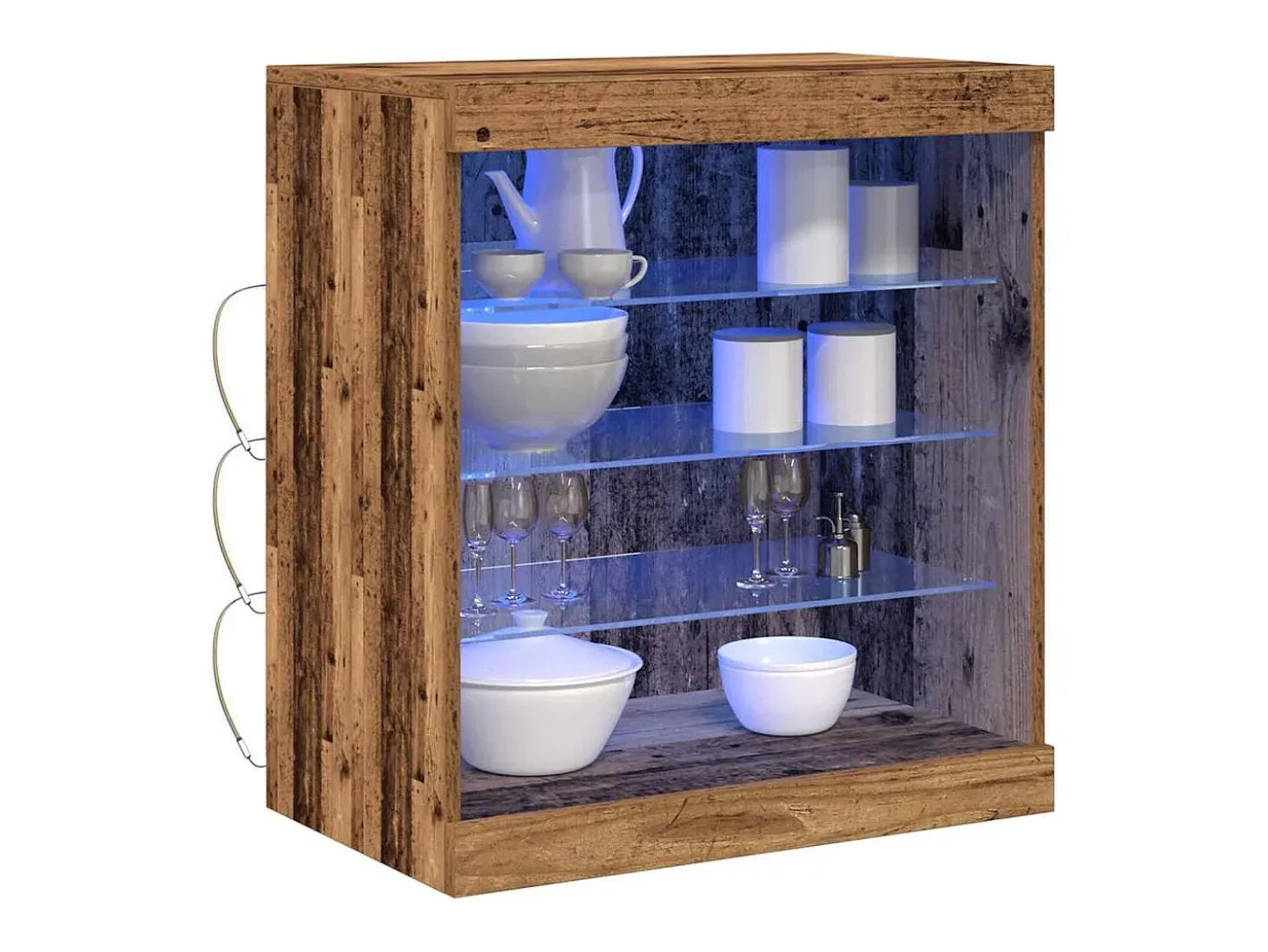 Vitrina Madera vieja 60.5 x 37 x 67 cm Madera contrachapada
