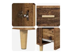 Vitrina Madera vieja 34 x 69.5 x 90 cm Madera contrachapada