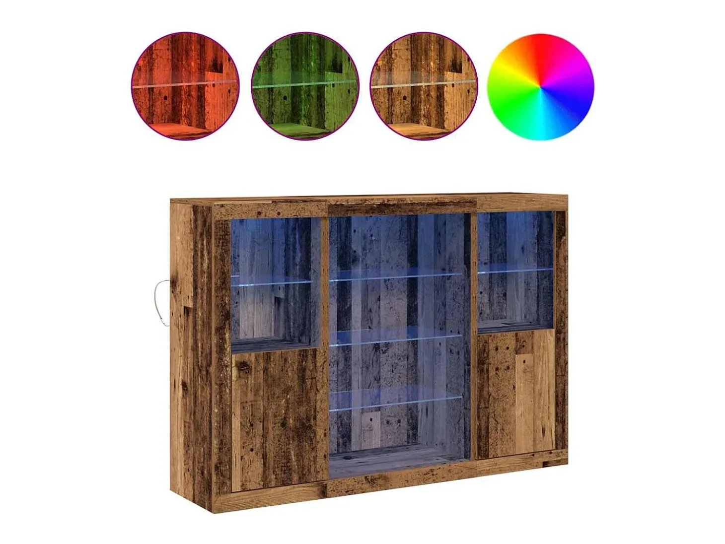 Vitrina Madera vieja 142.5 x 37 x 100 cm Madera contrachapada