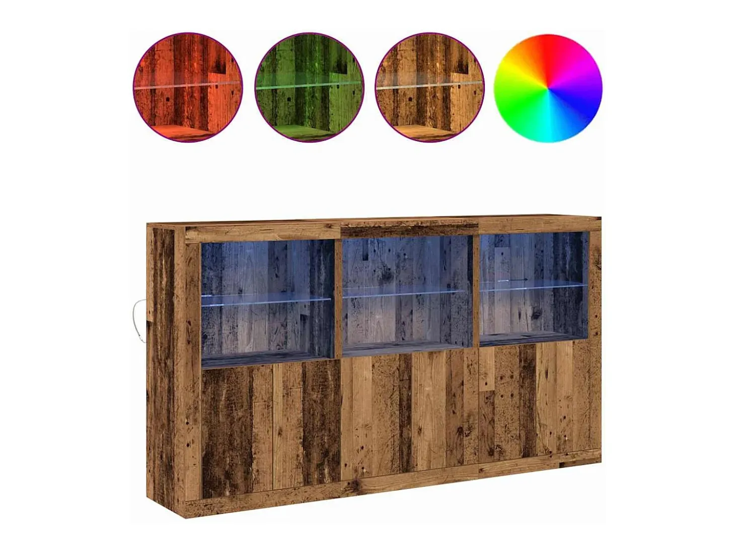 Vitrina Madera vieja 181.5 x 37 x 100 cm Madera contrachapada