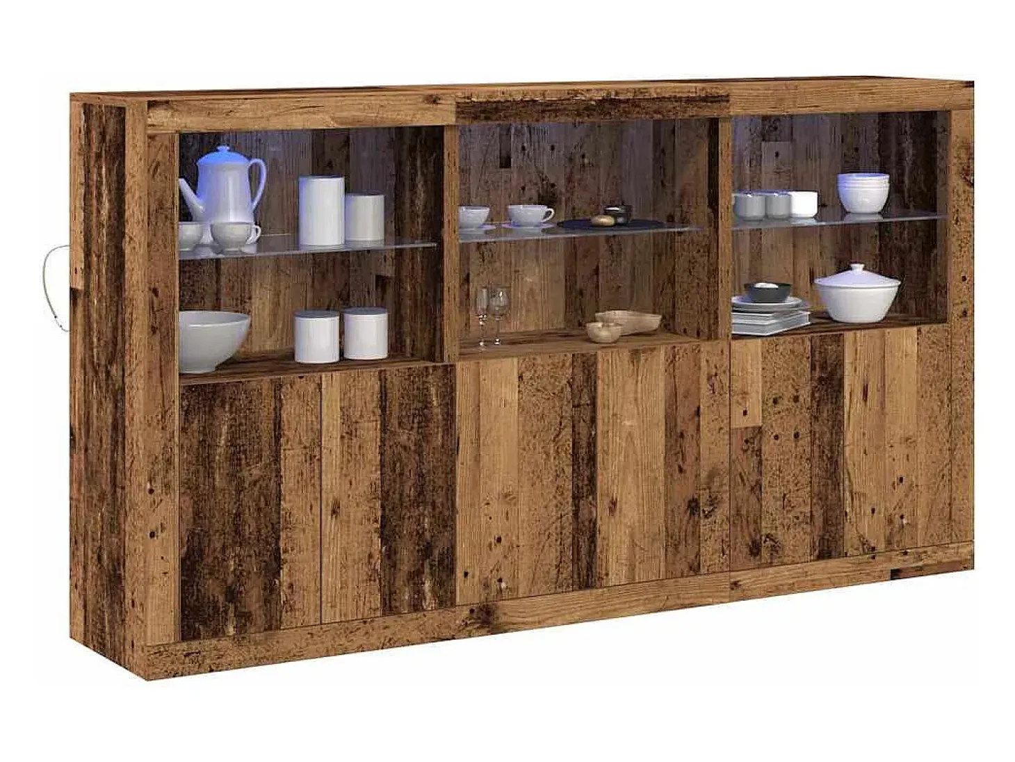 Vitrina Madera vieja 181.5 x 37 x 100 cm Madera contrachapada