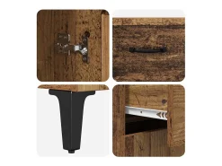 Vitrina Madera vieja 34 x 69.5 x 90 cm Madera contrachapada
