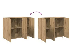 Vitrina Marrón 90 x 34 x 80 cm Madera contrachapada
