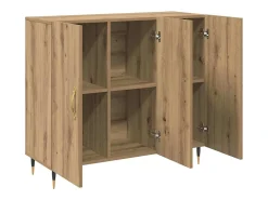 Vitrina Marrón 90 x 34 x 80 cm Madera contrachapada
