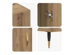Vitrina Marrón 90 x 34 x 80 cm Madera contrachapada