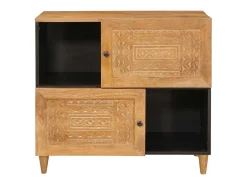 Vitrina Marrón claro 33.5 x 80 x 75 cm