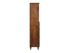 Vitrina Marrón miel 38 x 33.5 x 160 cm Madera maciza de Mango