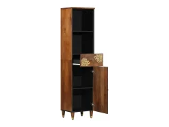 Vitrina Marrón miel 38 x 33.5 x 160 cm Madera maciza de Mango