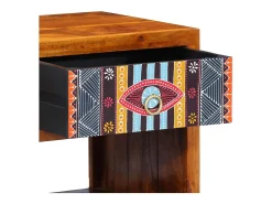 Vitrina Multicolor 40 x 35 x 45 cm madera maciza de acacia