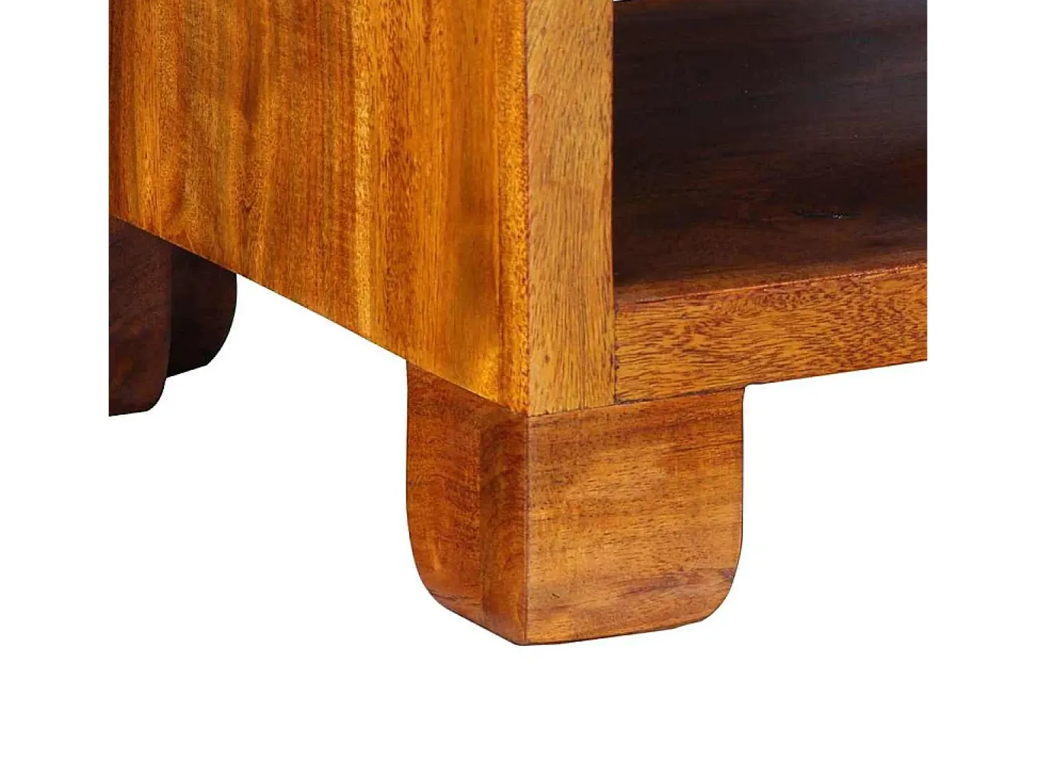 Vitrina Multicolor 40 x 35 x 45 cm madera maciza de acacia