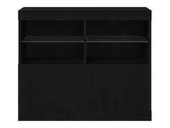 Vitrina Negro 81 x 37 x 67 cm Madera contrachapada