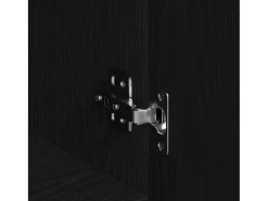 Vitrina Negro 90 x 34 x 80 cm Madera contrachapada