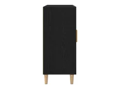 Vitrina Negro 90 x 34 x 80 cm Madera contrachapada
