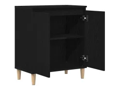 Vitrina Negro 60 x 35 x 70 cm Madera contrachapada