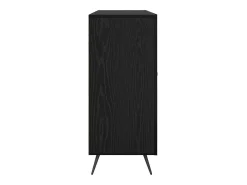 Vitrina Negro 90 x 34 x 80 cm Madera contrachapada
