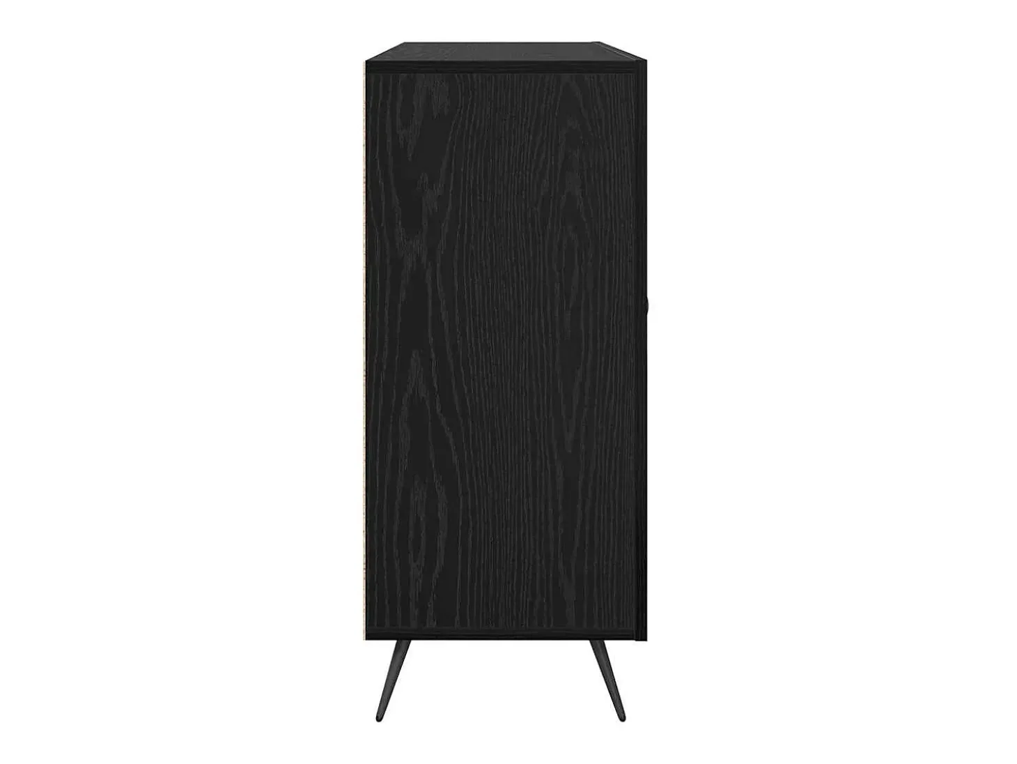 Vitrina Negro 90 x 34 x 80 cm Madera contrachapada