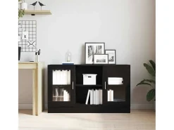 Vitrina Negro 120 x 30.5 x 70 cm Madera contrachapada