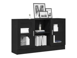 Vitrina Negro 120 x 30.5 x 70 cm Madera contrachapada