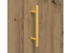 Vitrina Roble artisan 90 x 34 x 80 cm Madera contrachapada