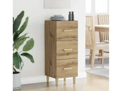 Vitrina Roble artisan 34.5 x 34 x 90 cm Madera contrachapada
