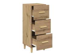 Vitrina Roble artisan 34.5 x 34 x 90 cm Madera contrachapada