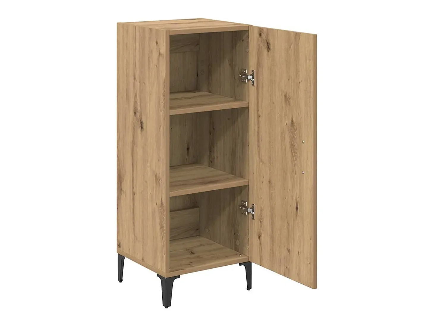 Vitrina Roble artisan 34.5 x 34 x 90 cm Madera contrachapada