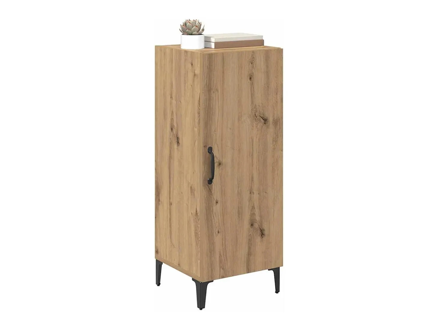 Vitrina Roble artisan 34.5 x 34 x 90 cm Madera contrachapada
