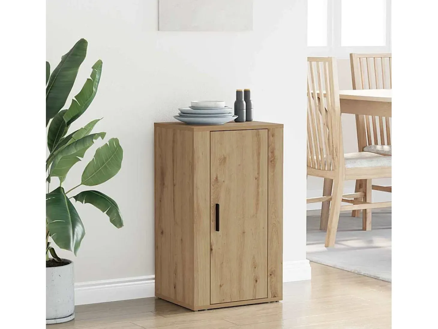 Vitrina Roble artisan 40 x 33 x 70 cm Madera contrachapada