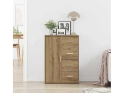 Vitrina Roble artisan 60 x 31 x 84 cm Madera contrachapada