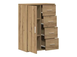 Vitrina Roble artisan 60 x 31 x 84 cm Madera contrachapada