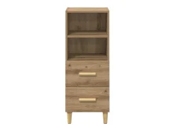 Vitrina Roble artisan 34 x 34.5 x 90 cm Madera contrachapada