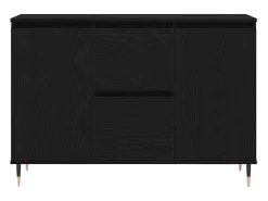 Vitrina Roble negro 101.5 x 35 x 70 cm Madera contrachapada