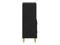 Vitrina Roble negro 34 x 34.5 x 90 cm Madera contrachapada