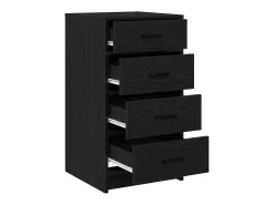 Vitrina Roble negro 40 x 41 x 75 cm Madera contrachapada