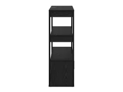 Vitrina Roble negro 30 x 80 x 90 cm Madera contrachapada