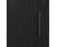 Vitrina Roble negro 30 x 80 x 90 cm Madera contrachapada