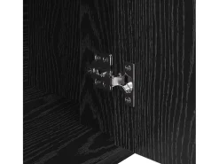 Vitrina Roble negro 30 x 80 x 90 cm Madera contrachapada