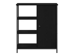 Vitrina Roble negro 70 x 30 x 80 cm Madera contrachapada