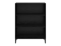 Vitrina Roble negro 32.5 x 69.5 x 90 cm Madera contrachapada
