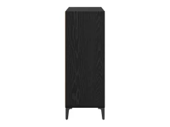 Vitrina Roble negro 32.5 x 69.5 x 90 cm Madera contrachapada