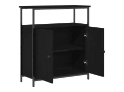 Vitrina Roble negro 70 x 30 x 80 cm Madera contrachapada