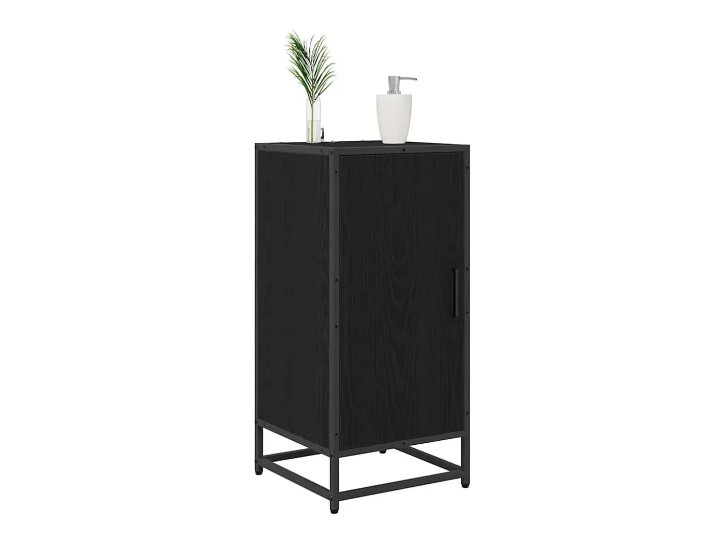 Vitrina Roble negro 35 x 35.5 x 76 cm Madera contrachapada