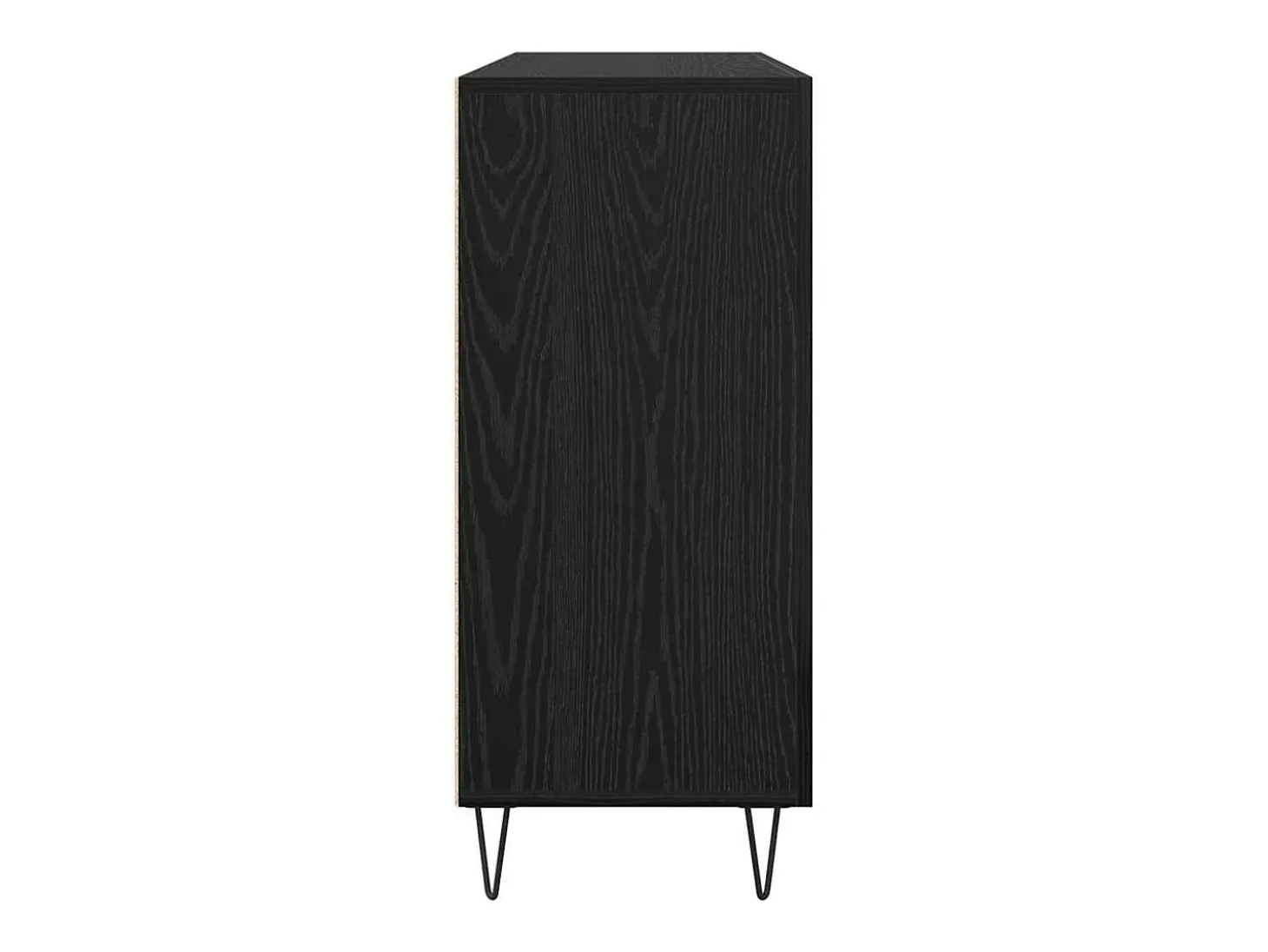 Vitrina Roble negro 90 x 34 x 80 cm Madera contrachapada