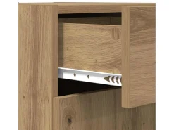 Vitrina Roble negro 42.5 x 40 x 93 cm Madera contrachapada
