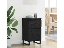 Vitrina Roble negro 35 x 40 x 70 cm Madera contrachapada