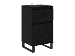 Vitrina Roble negro 35 x 40 x 70 cm Madera contrachapada