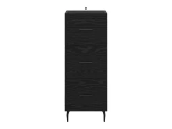 Vitrina Roble negro 34 x 34.5 x 90 cm Madera contrachapada