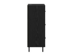 Vitrina Roble negro 34 x 34.5 x 90 cm Madera contrachapada
