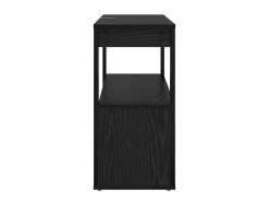 Vitrina Roble negro 80 x 30 x 60 cm Madera contrachapada